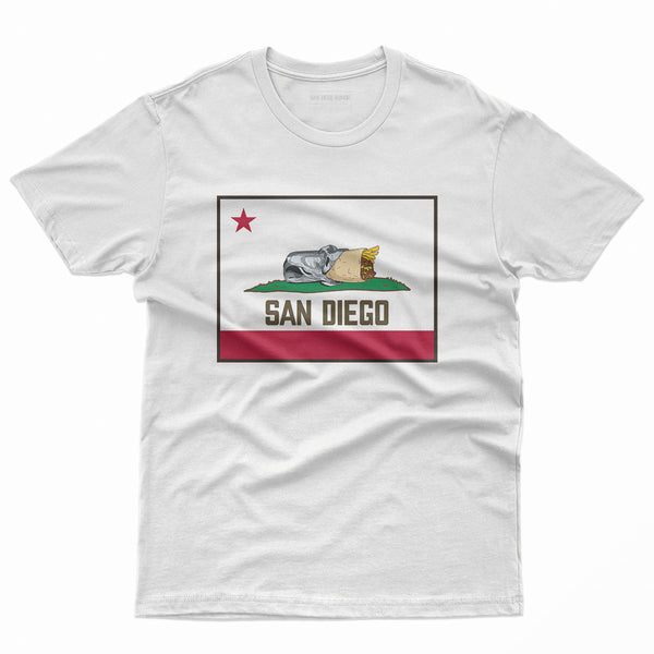 San Diego Burrito Flag T-Shirt - Unisex - SanDiegoHumor