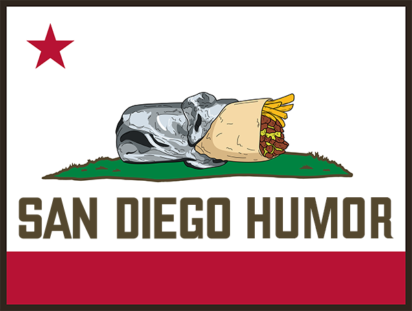 San Diego Burrito Flag T-Shirt - Unisex - SanDiegoHumor