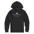 Coronado Island Hoodie Black - Hotel Del Coronado Script Graphic Unisex Pullover Sweatshirt | San Diego Humor
