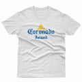 Coronado Island T-Shirt White - Hotel Del Coronado Dome Old English Text Unisex Tee | San Diego Humor