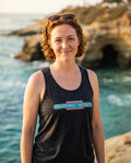 Person wearing Abnormal Heights Tank Top at La Jolla Cove in San Diego
