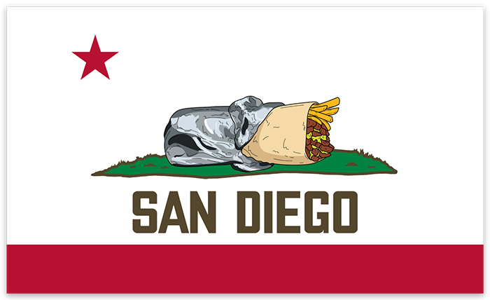 San Diego Flag - Bumper Sticker