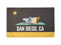 San Diego CA Wall Flag Padres - Brown and Gold California Bear Burrito Parody 3x5 Flag | San Diego Humor