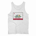 San Diego burrito flag tank top in white