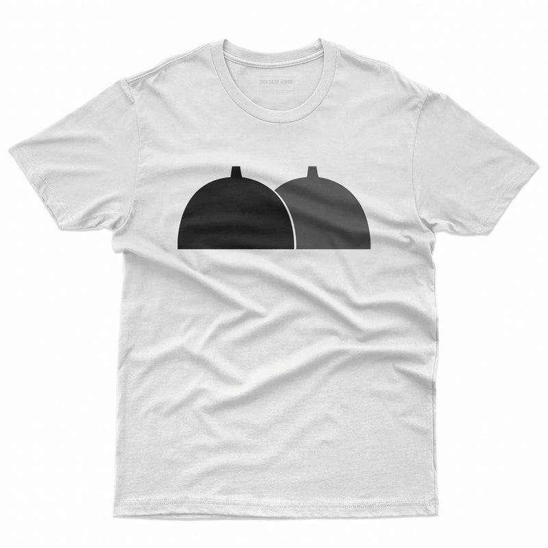 San Onofre Power Plant T-Shirt White - Nuclear Plant Silhouette Unisex Tee | San Diego Humor