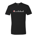 Carlsbad T-Shirt Black - Champion Style Logo Parody Unisex Tee | San Diego Humor