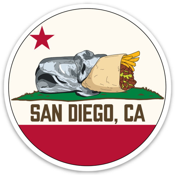 San Diego SD Sticker Beat LA 