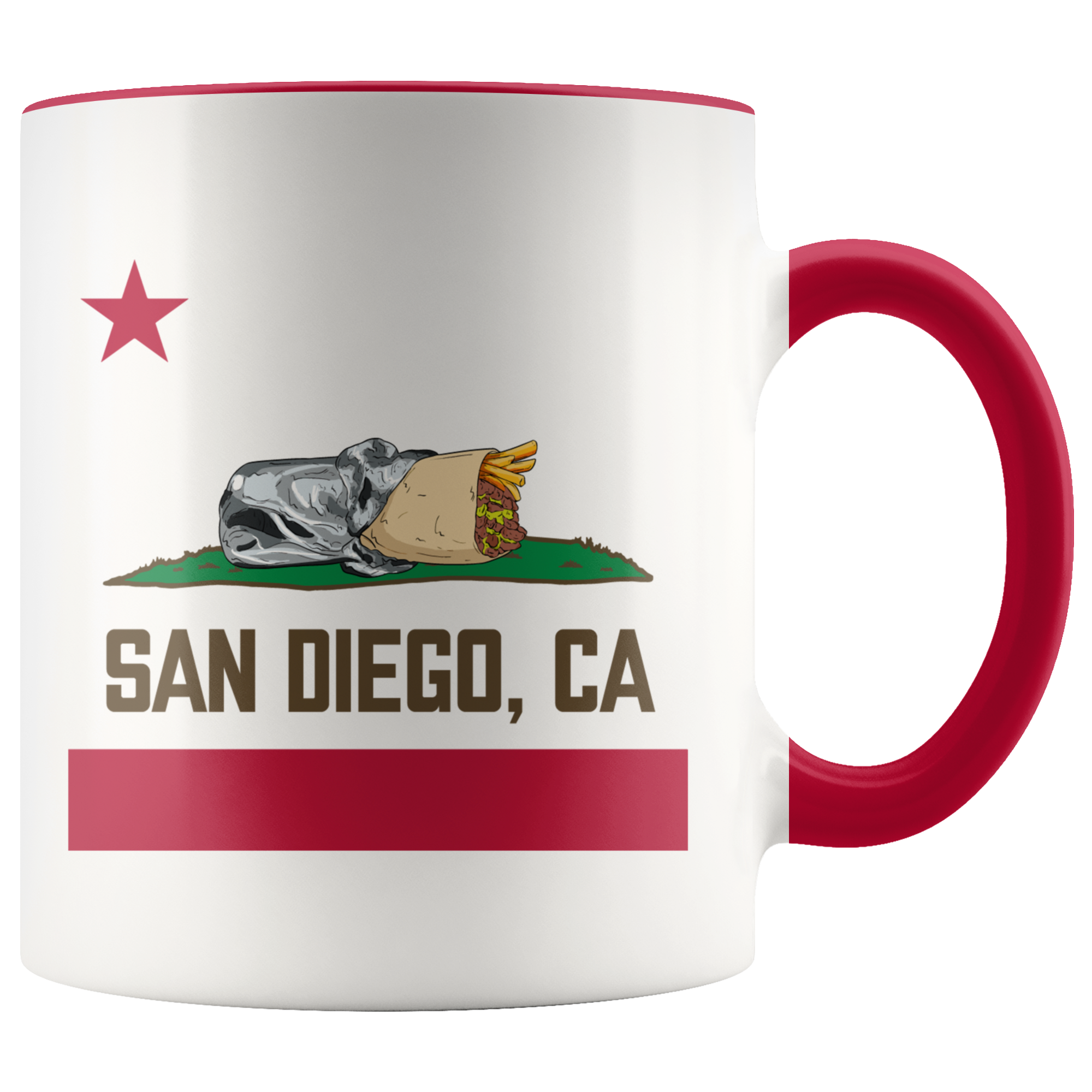 San Diego, CA Flag - Bumper Sticker (City Connect) - SanDiegoHumor