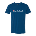 Carlsbad T-Shirt Cool Blue - Champion Style Logo Parody Unisex Tee | San Diego Humor