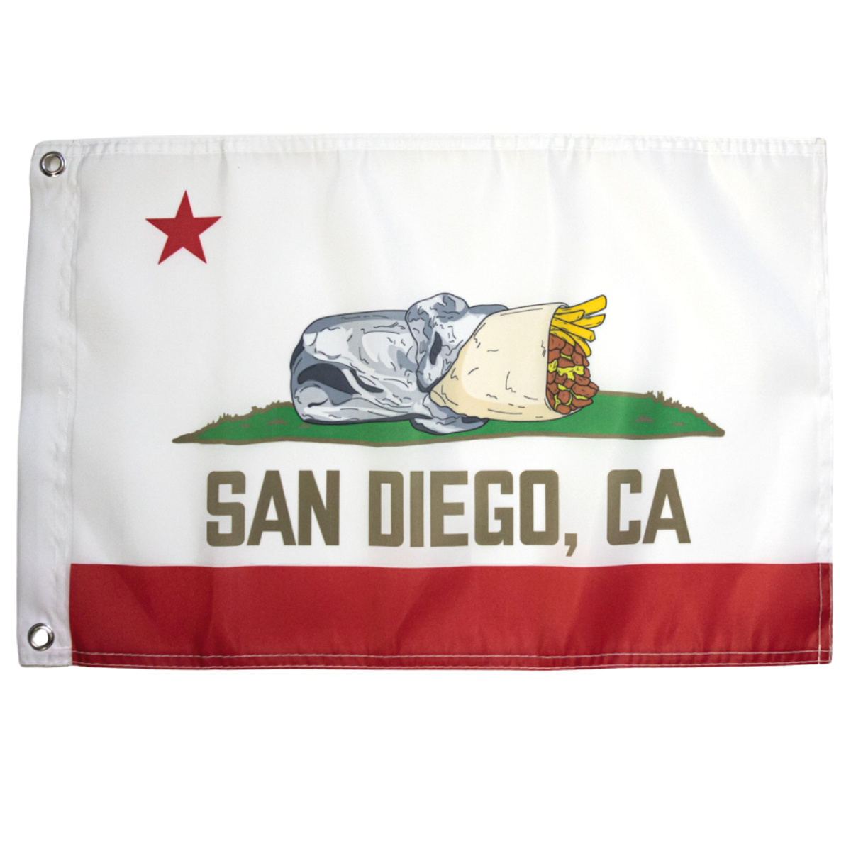 San Diego, CA - Garden Flag (12.5&quot;x18&quot;)