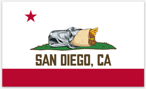 San Diego, CA Flag - Rectangle magnet